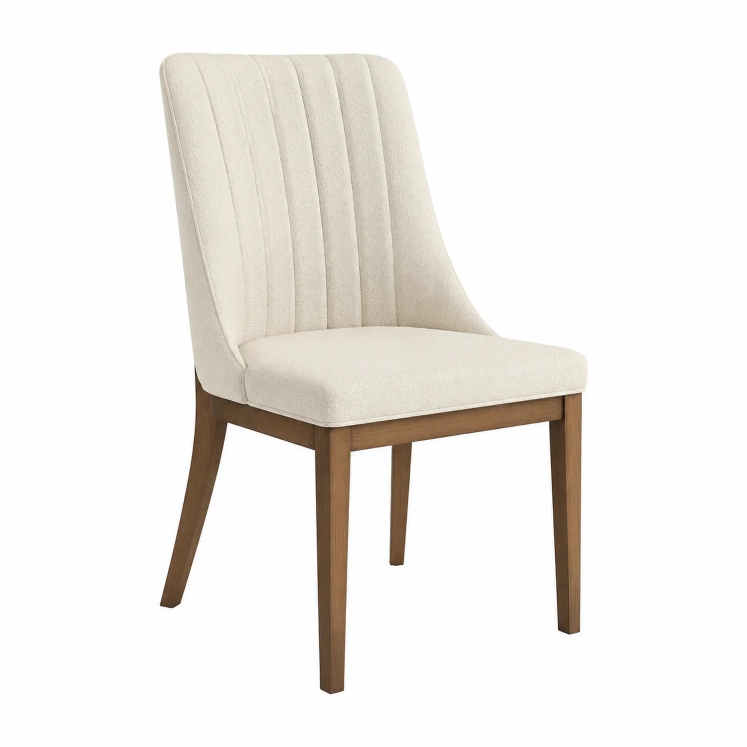 Esszimmerstuhl Stoff Creme Eiche 45x55x90cm