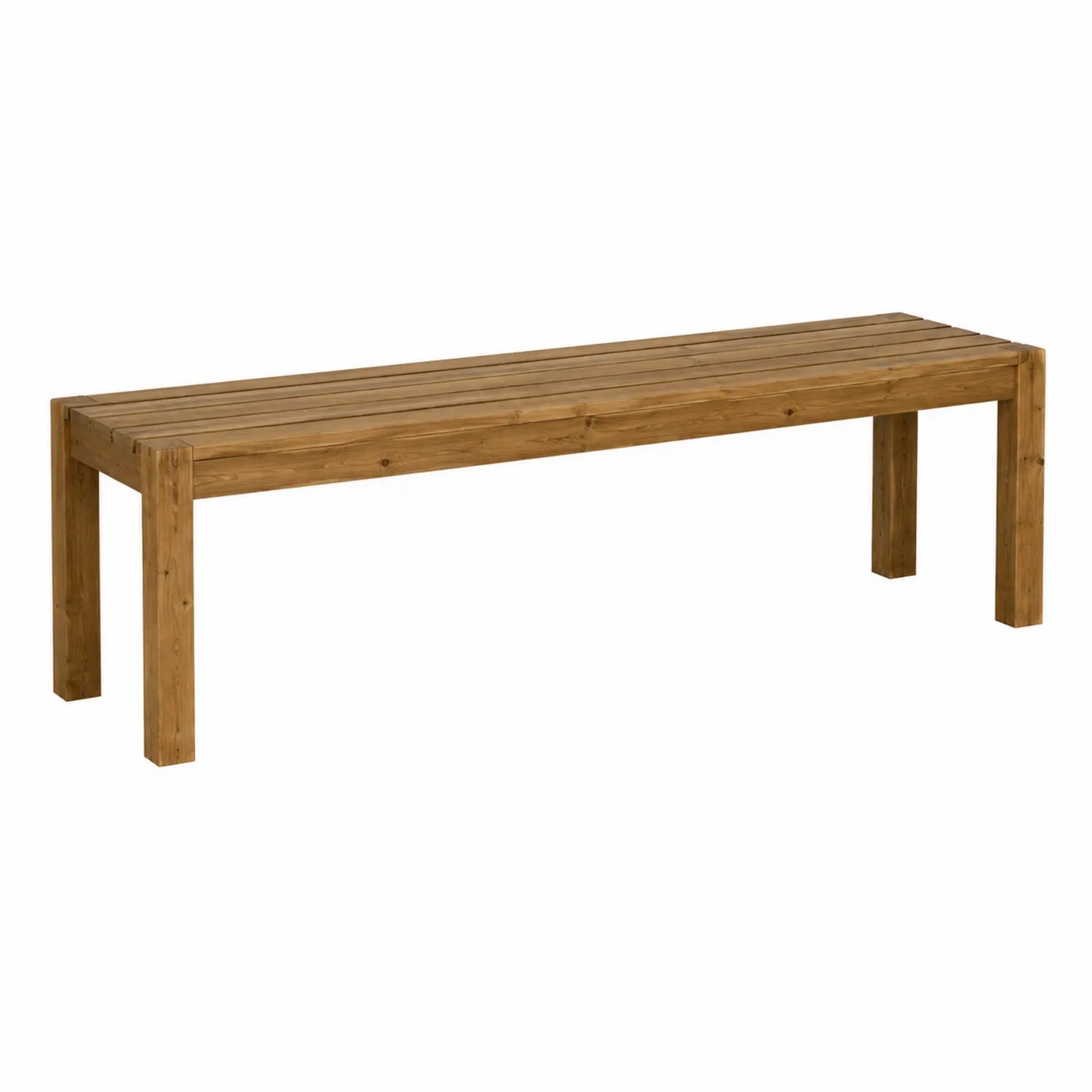 Holzbank rechteckig Kiefer 150 cm