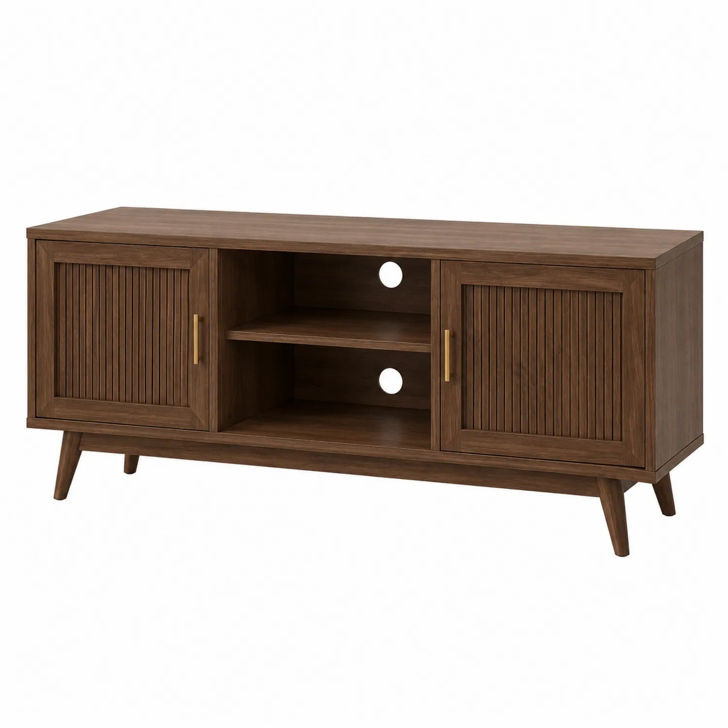 TV-Schrank Holz Braun 150x40x55cm