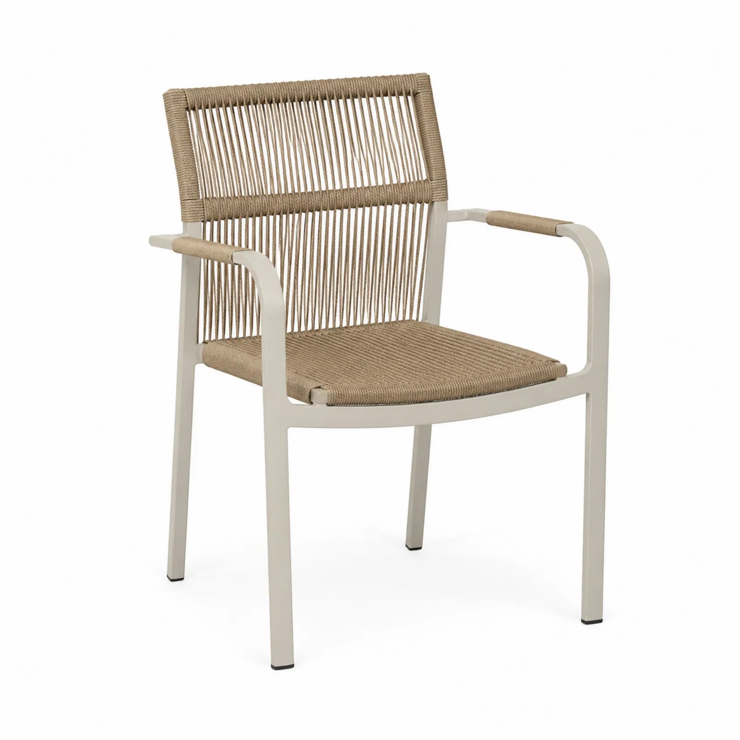 Gartenstuhl Aluminium mit Synthetischem Seil Beige