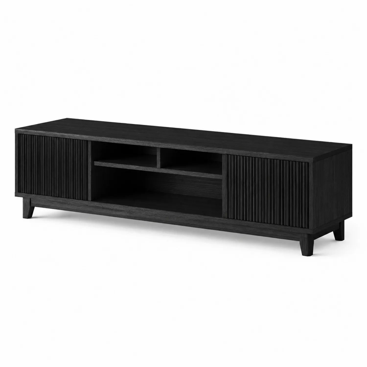 TV-Schrank aus Holz Schwarz 150 cm
